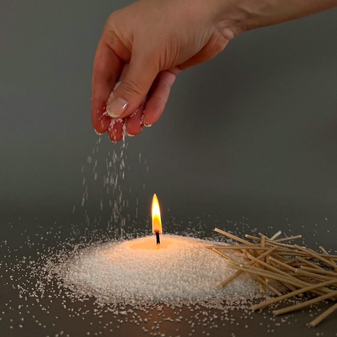 Pearl Soy Wax for Custom Candles 200gram + 50 Wicks
